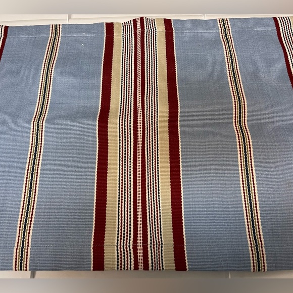 New Pottery Barn ‘Fairfax’ Americana Farmhouse Stripe Table Runner, 16X108 - Picture 3 of 12